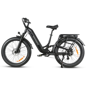 Thor Atlas Ultra fat tyre electric bike in black, with 1800W motor and Shimano 8 speed gearing