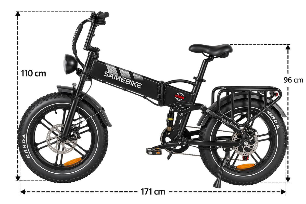 Dash RS Plus electric bike sizing and measurement guide