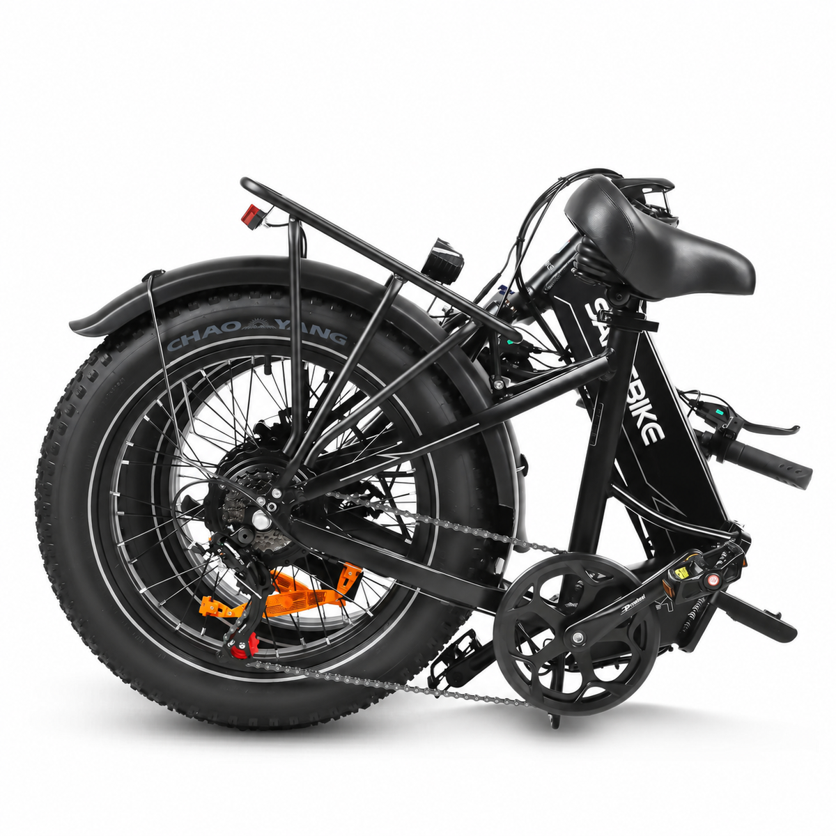 Thor Convoy M2 folding electric bike folded for storage