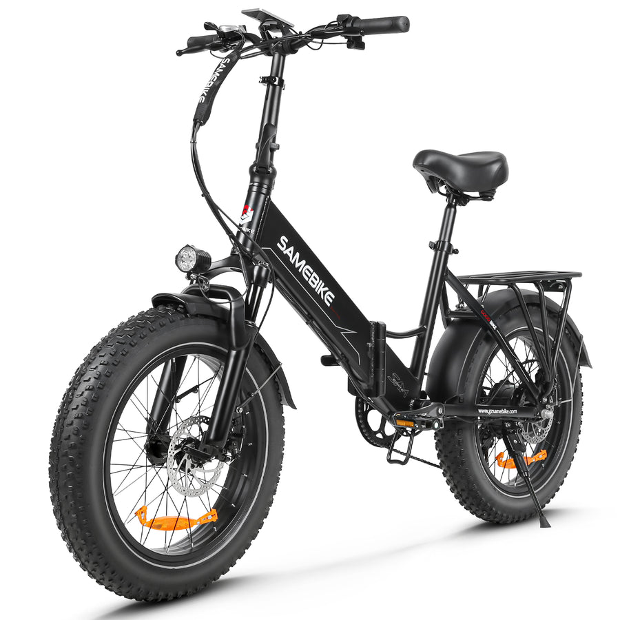 Thor Convoy M2 fat tyre electric bike in black, with 20 x 4.0 inch CHAOYANG fat tyres and mechanical disc brakes
