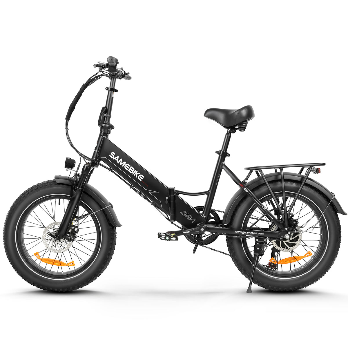 Thor Convoy M2 fat tyre electric bike in black, with 750W brushless motor and Shimano 7 speed derailleur