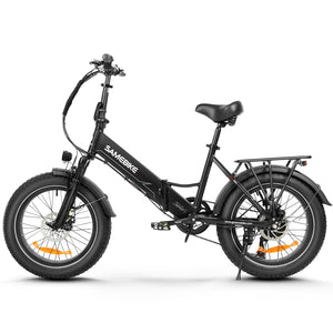 Thor Convoy M2 fat tyre electric bike in black, with 750W brushless motor and Shimano 7 speed derailleur