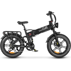 Thor Dash RS Plus fat tyre electric bike in black, with removable 48V 17Ah battery and aluminium alloy rear carrier