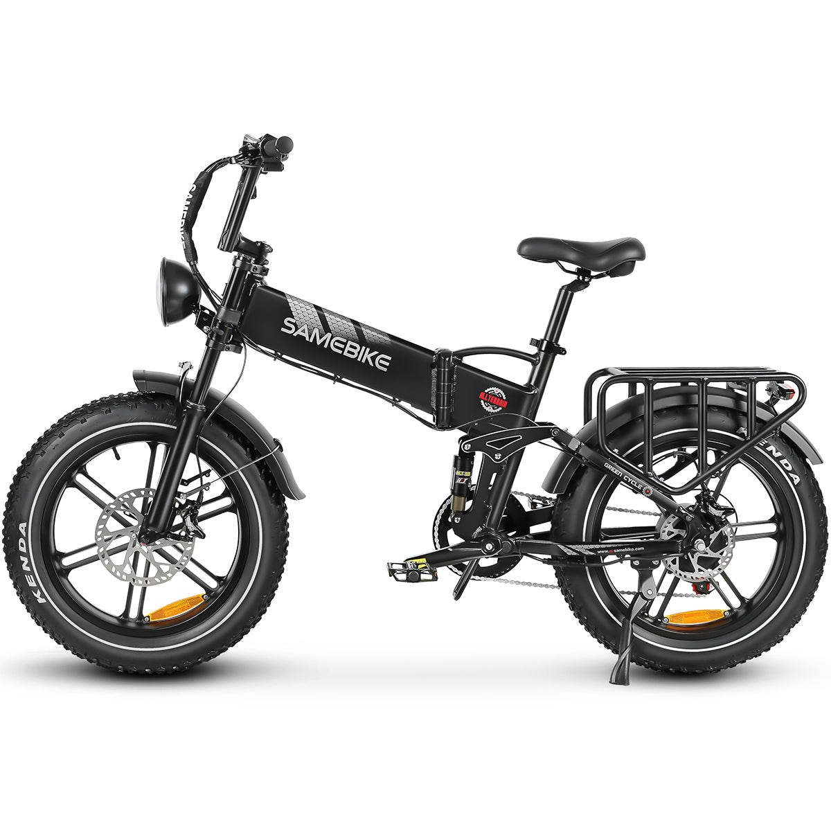 Thor Dash RS Plus fat tyre electric bike in black, with 48V 1200W brushless motor and Shimano 7 speed gearing