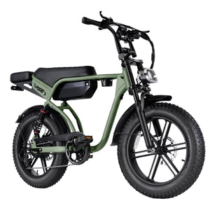 Thor Pulse RSE electric bike in Moss, front three-quarter view from the right
